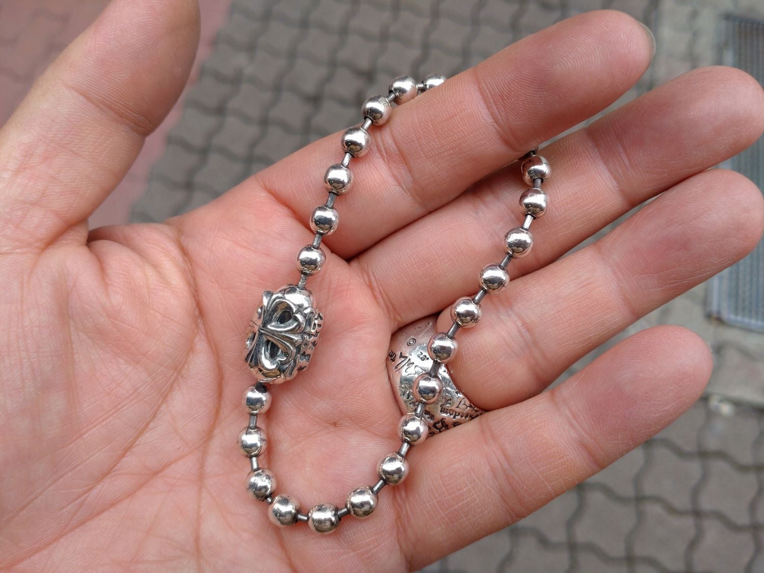 BWL / B536 / BALL CHAIN (LARGE) BRACELET | BILL WALL LEATHER UENO