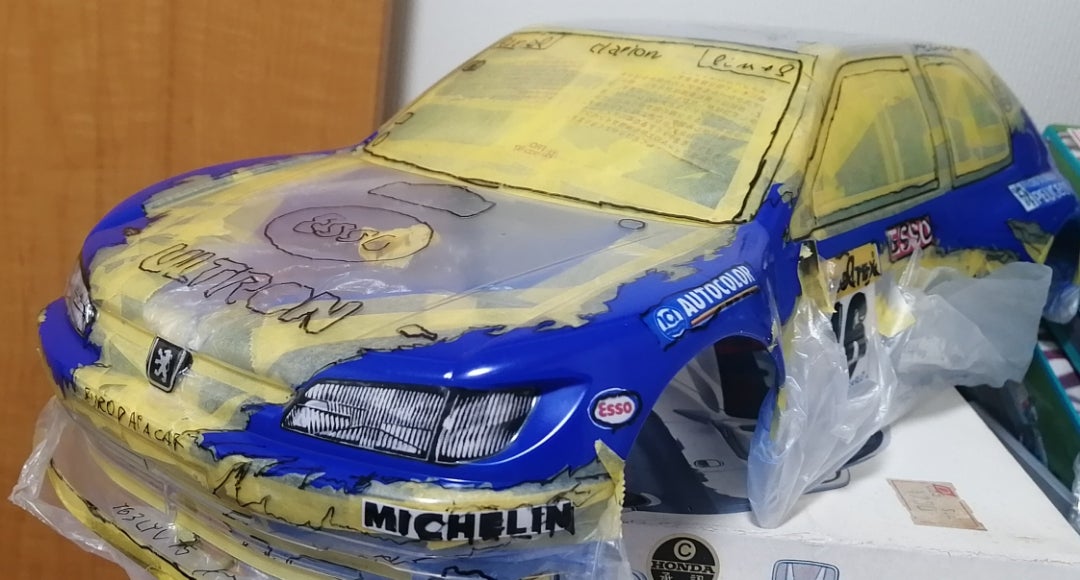 タミヤ プジョー306 1/10ボディ | 気まぐれカーモデル製作日記