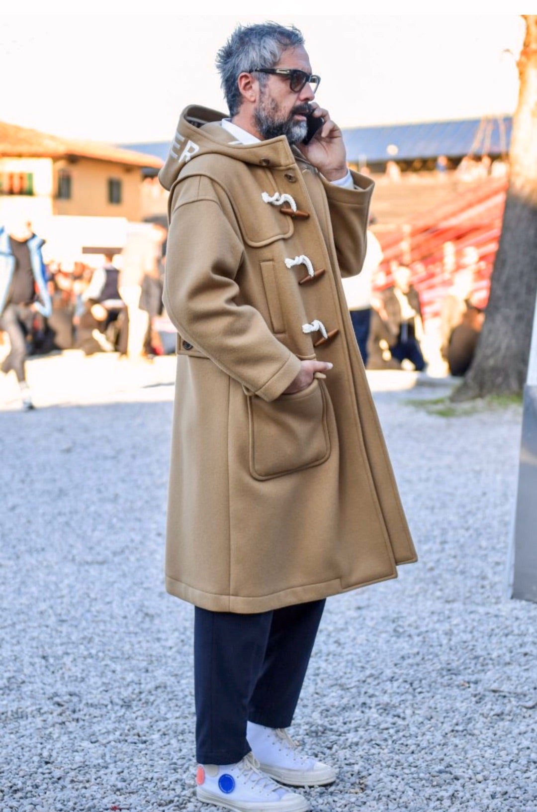 美品✨グローバーオール キングストン ヘリンボーン ダッフルコート XL