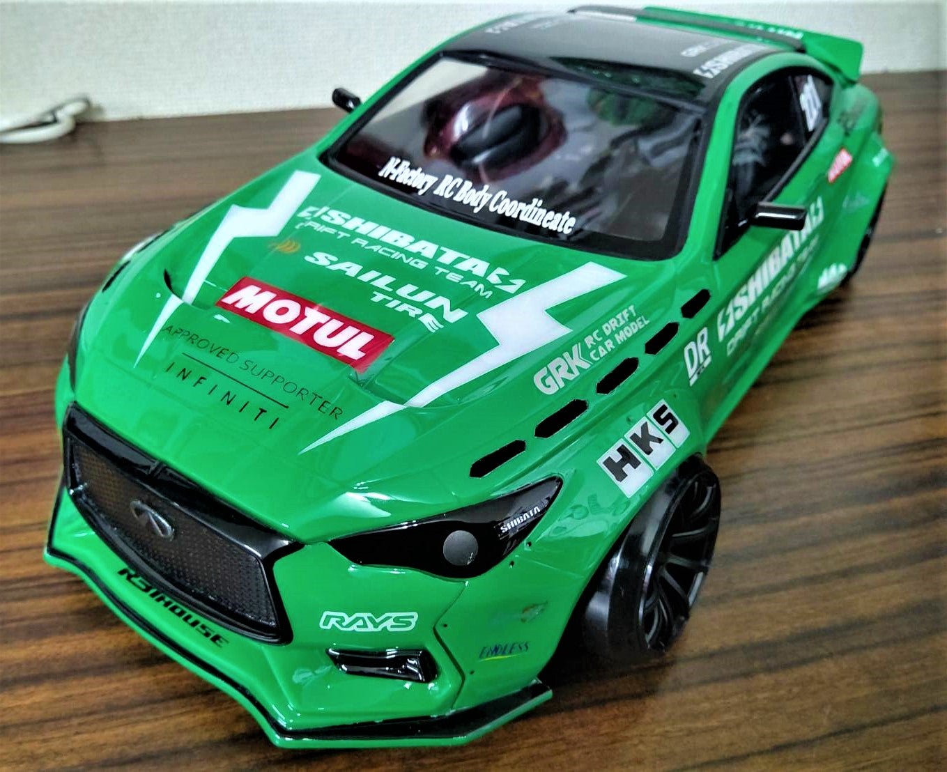 SHIBATA GIGAS INFINITI Q60ボディに！ | ⚡SHIBATA⚡RC部門