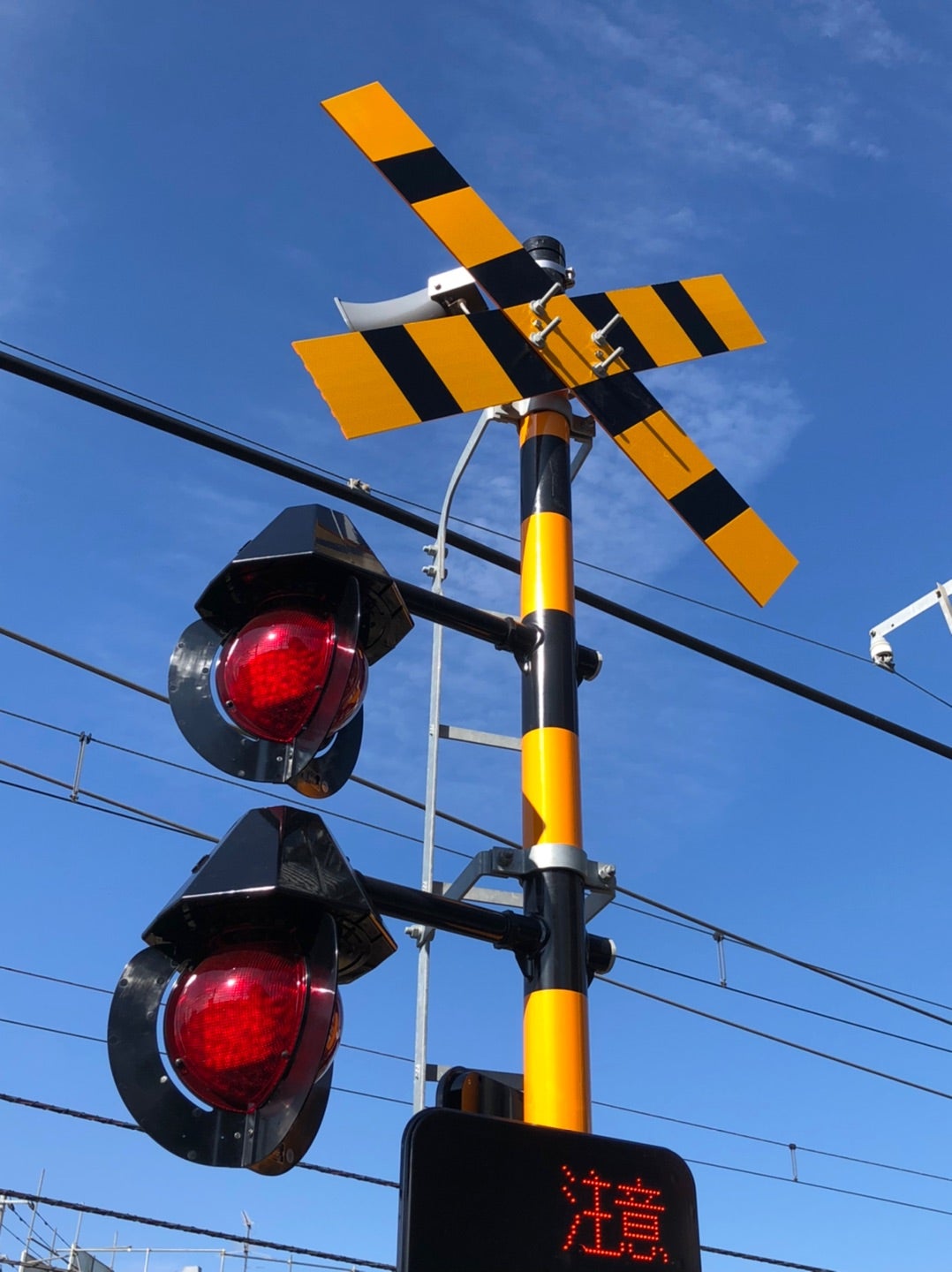 新しい踏切信号機 | ここ便り