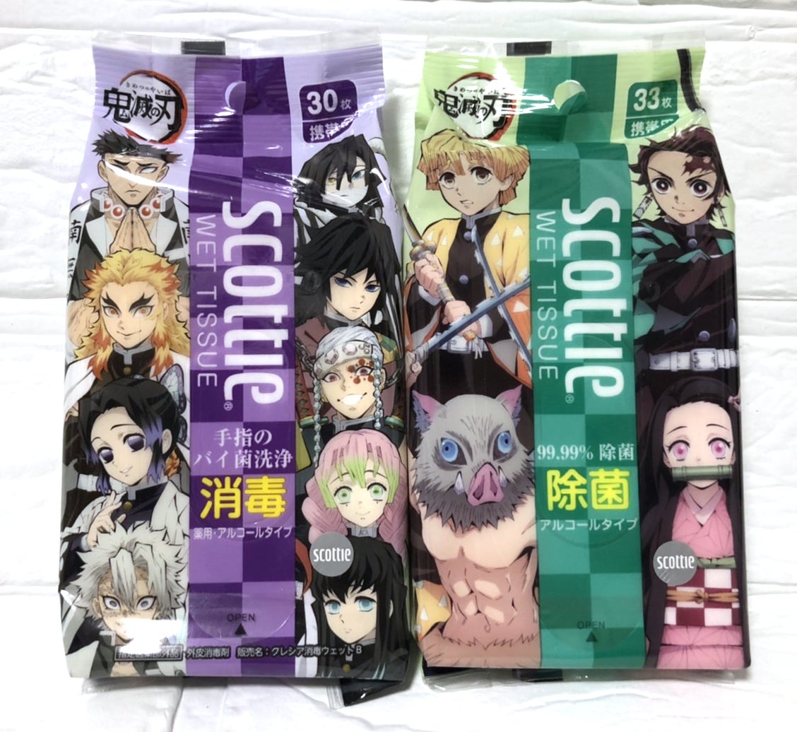 鬼滅の刃×SCOTTIE 携帯用ウェットティッシュ Get | totomiyu 鬼滅の刃