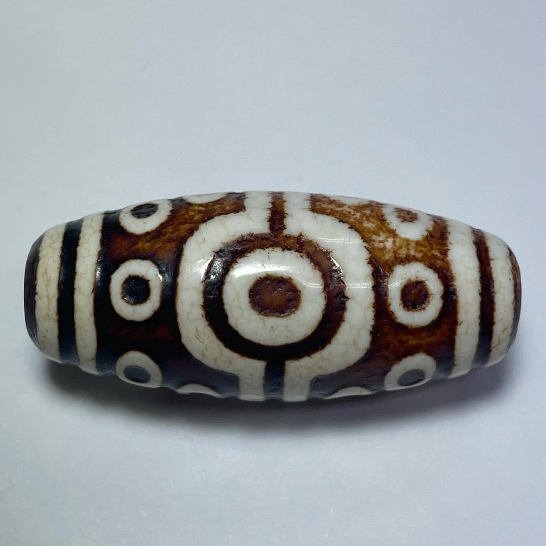 上肯老礦天珠‼️西蔵老礦手工伝承九眼天珠