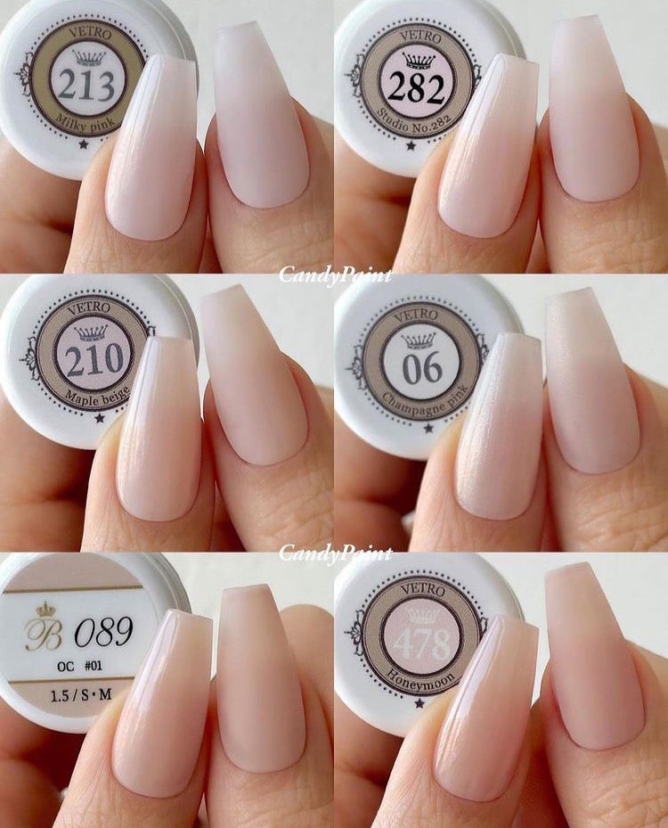 VETRO・BellaForma スキン系カラー比較表♡ | 純国産のジェルメーカー