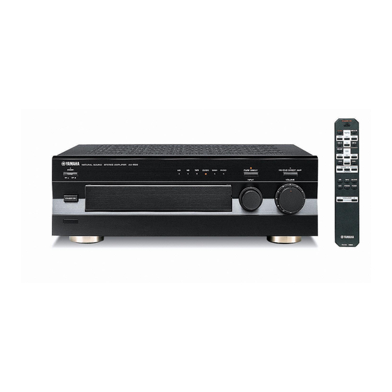 YAMAHA AX-596 OWNER'S MANUAL Pdf Download | ManualsLib