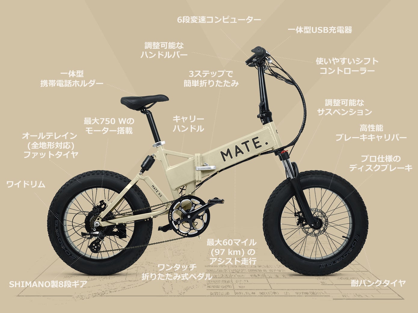 MATE X」今話題の高性能な上、お買い得な折りたたみ電動自転車を日本で