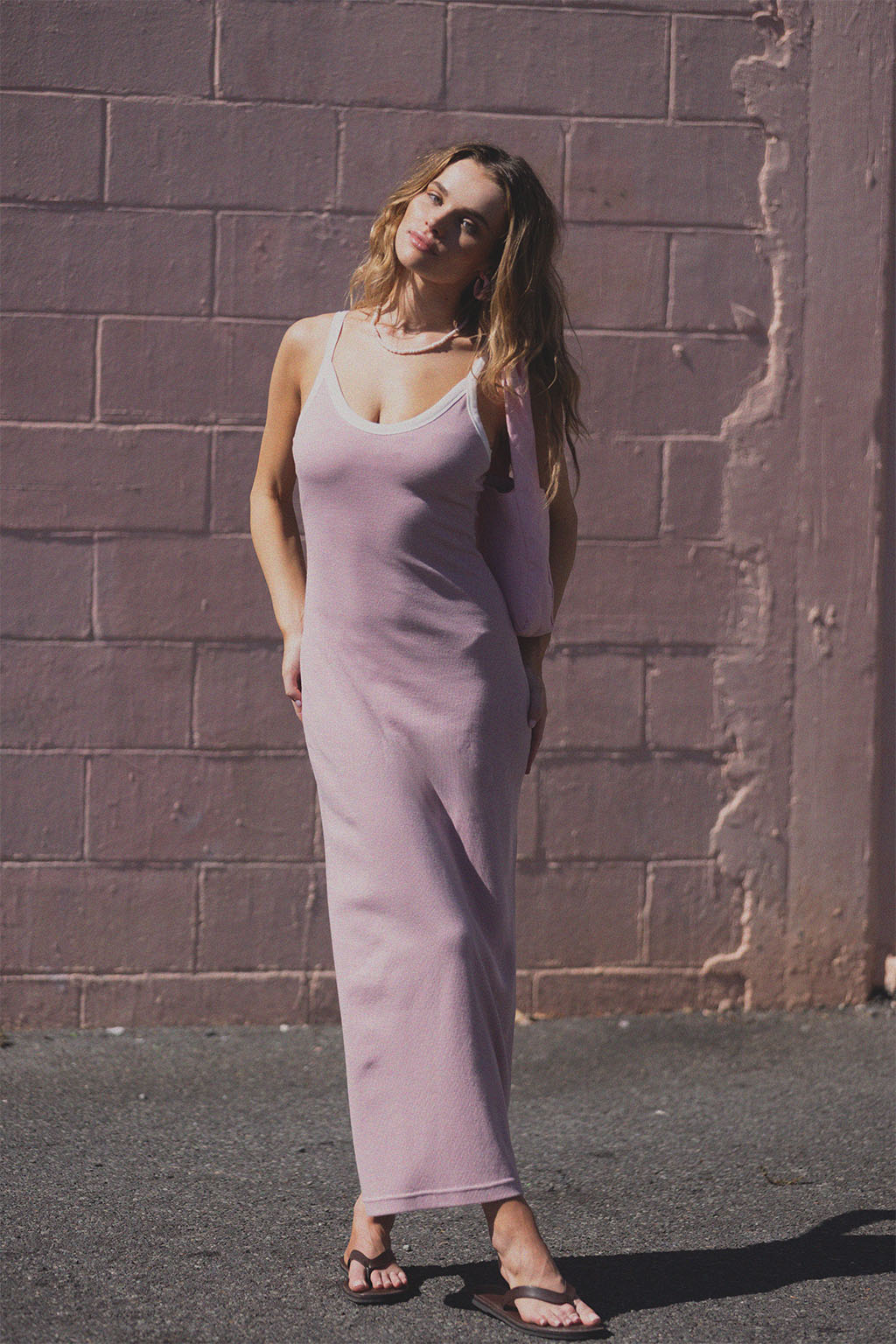 Sanrio x ALEXIA STAM] Rib Long Dress | ALEXIA STAM