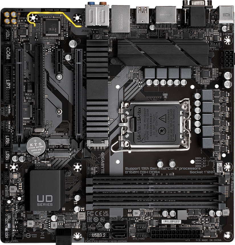 B760M D3H DDR4 (Rev. 1.0) - GIGABYTE Japan