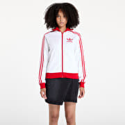 Women's hoodies adidas Beckenbauer Track Top White/ Better Scarlet