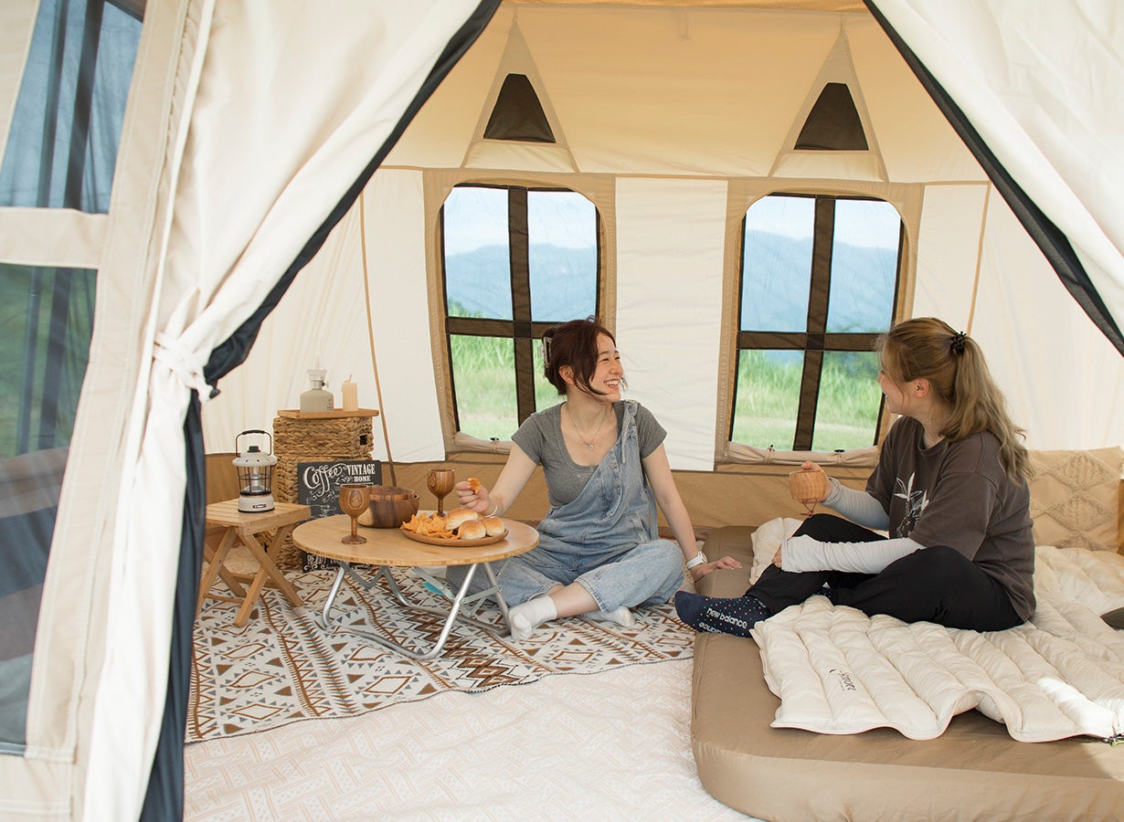 まるでロッジのような快適空間】ロッジ型テント「Dolce lodge