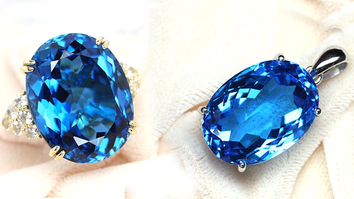 全て特大サイズの1点物！11月の誕生石天然高品質ブルートパーズが大量