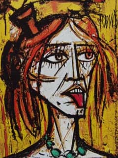 ベルナール・ビュッフェ「Chateau de Vitre」希少画集の額装画