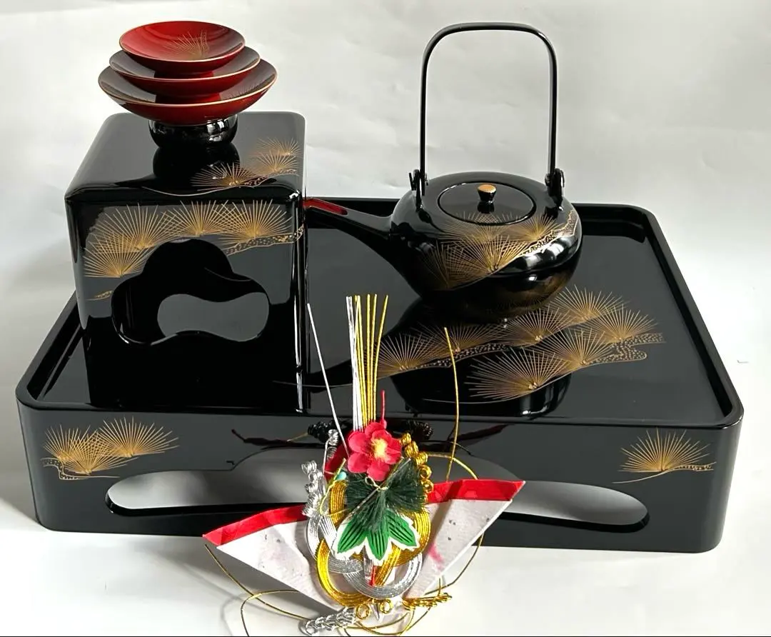 輪島塗 布浦漆器店造 屠蘇器一揃 （お屠蘇セット）