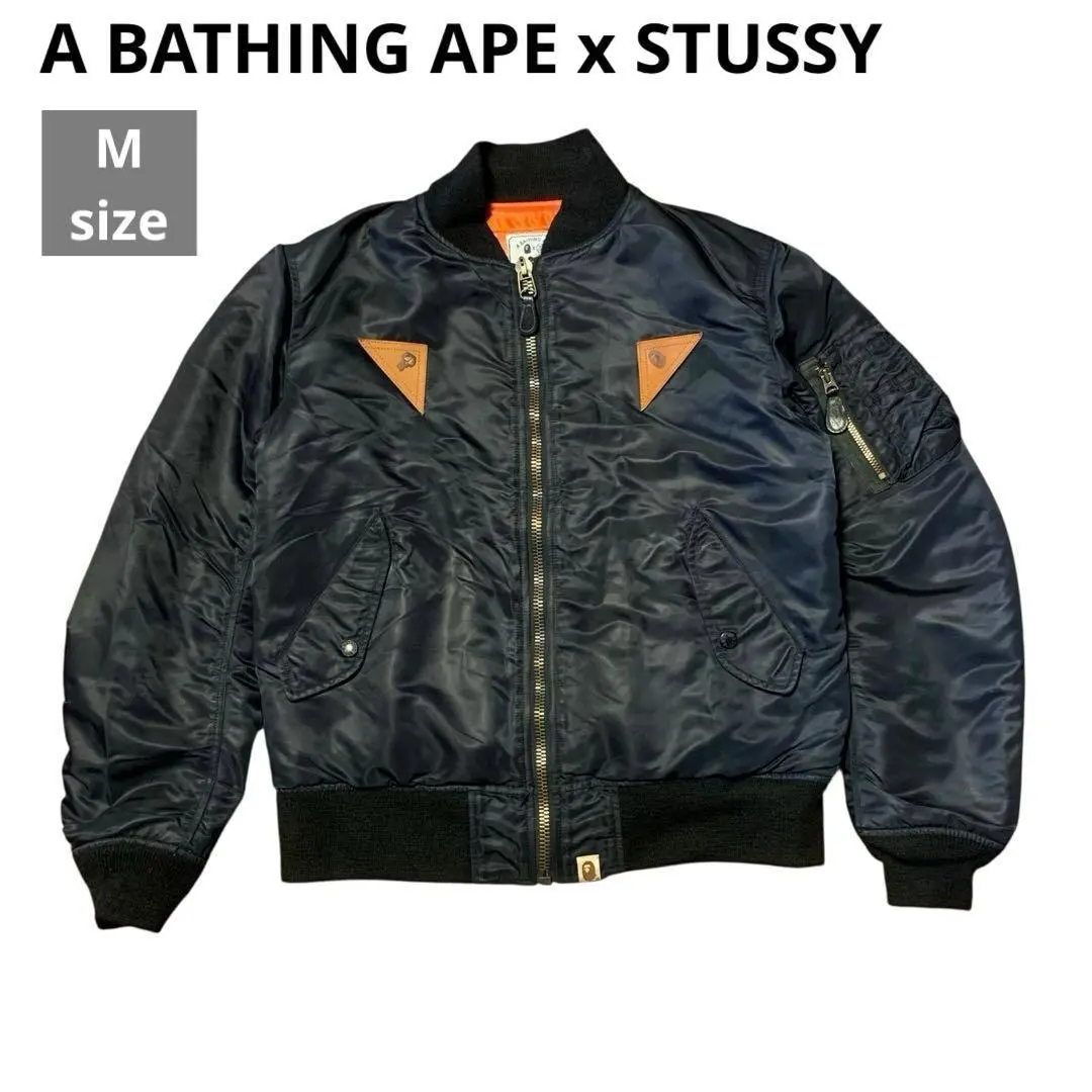 2026年最新】A BATHING APE STUSSY スタジャンの人気アイテム - メルカリ