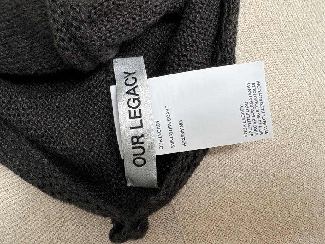 OUR LEGACY MINIATURE SCARF 25SSの通販｜www.das-kleine-bistro.de