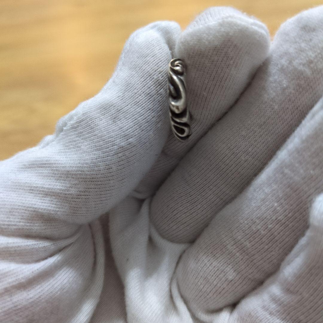 クロムハーツシルバー925 ツイストデザイン ピアス(片耳用)