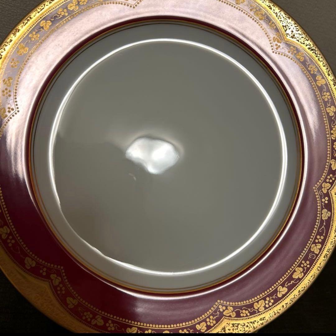 大倉陶園　アレキサンドリーヌ　ディナープレート　25.5cm 金彩マロン