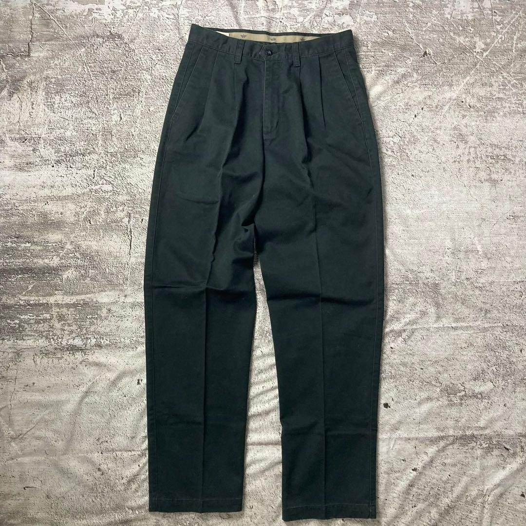 00s DOCKERS ドッカーズツータックチノスラックス チノパンW30 古着