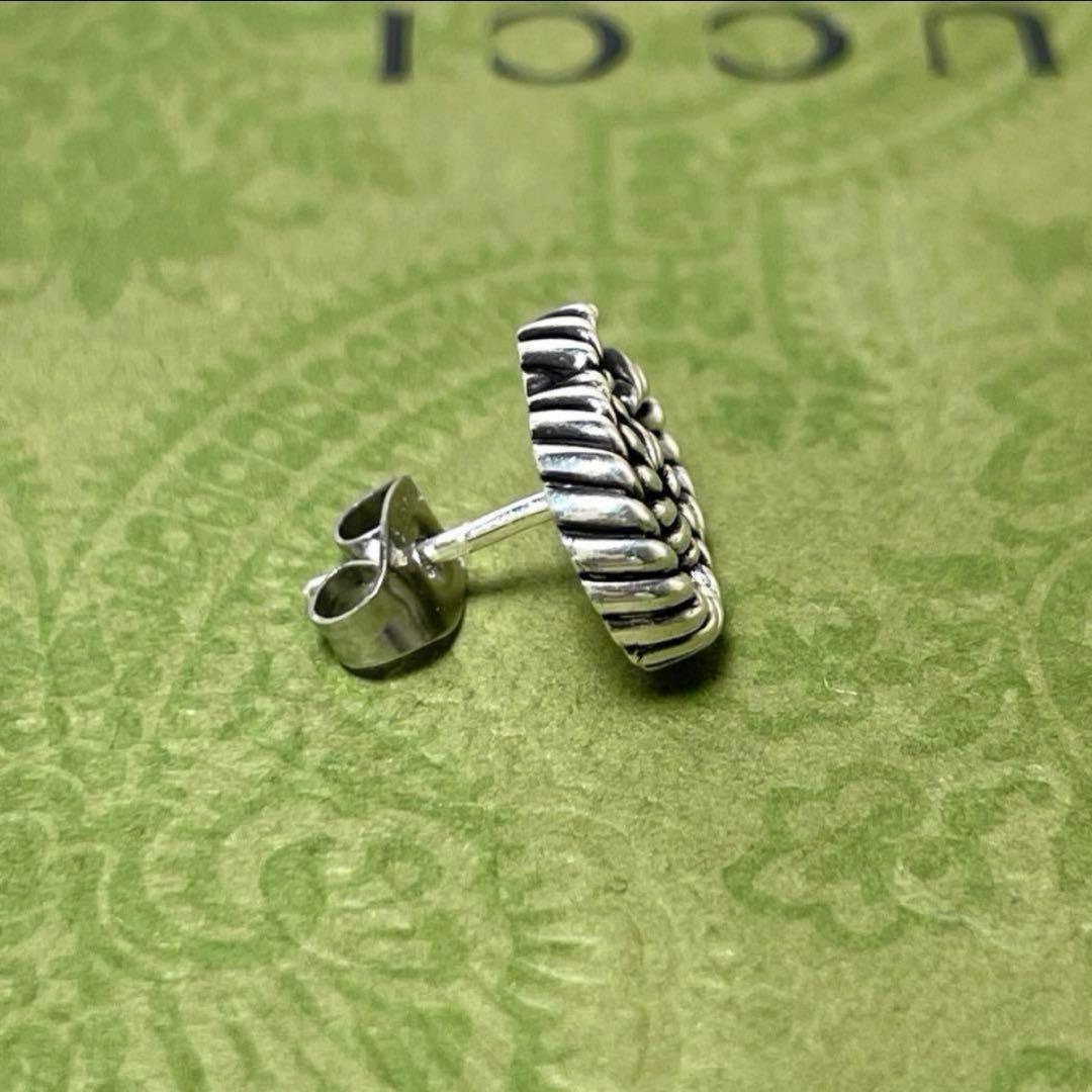 GUCCIグッチ マーモントGG ツイストピアス片耳 希少 燻 箱付き