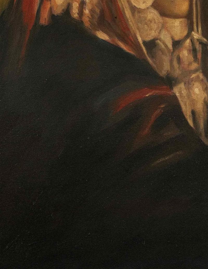 青木繁 油彩 肉筆『少数民族の少女』表サイン 裏サイン F6号 額無 b580