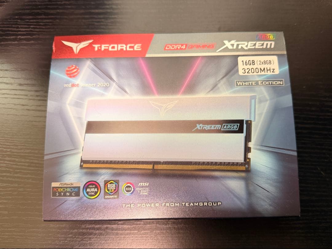 メモリー T-FORCE Xtreem ARGB 16GB DDR4 3200MHz Amazon.co.jp: TEAMGROUP T-Force Xtreem ARGB 3200MHz CL16 16GB