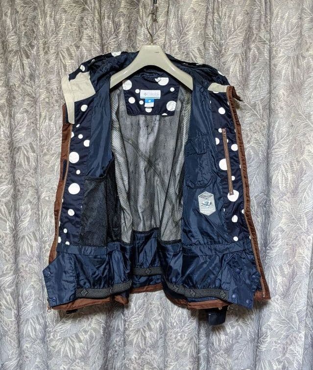 コロンビア ドット柄マウンテンパーカー スノボーウェア