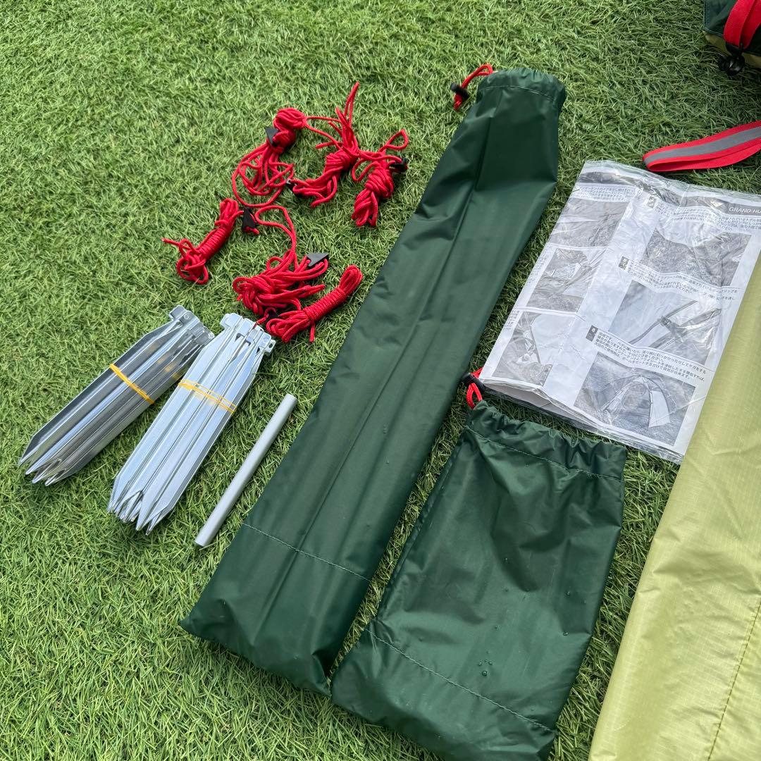 廃盤品 テンマクデザイン グランドハット2 DACポール グリーン