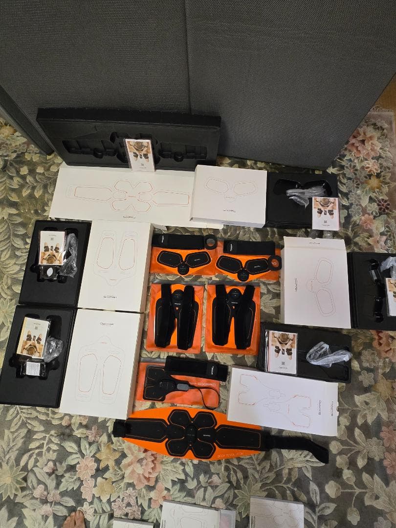 シックスパッド&ジェルパッド　腹　腕　脚 EMS ジェル シート パッド 互換 50枚 シックスパッド SIXPAD 腹筋