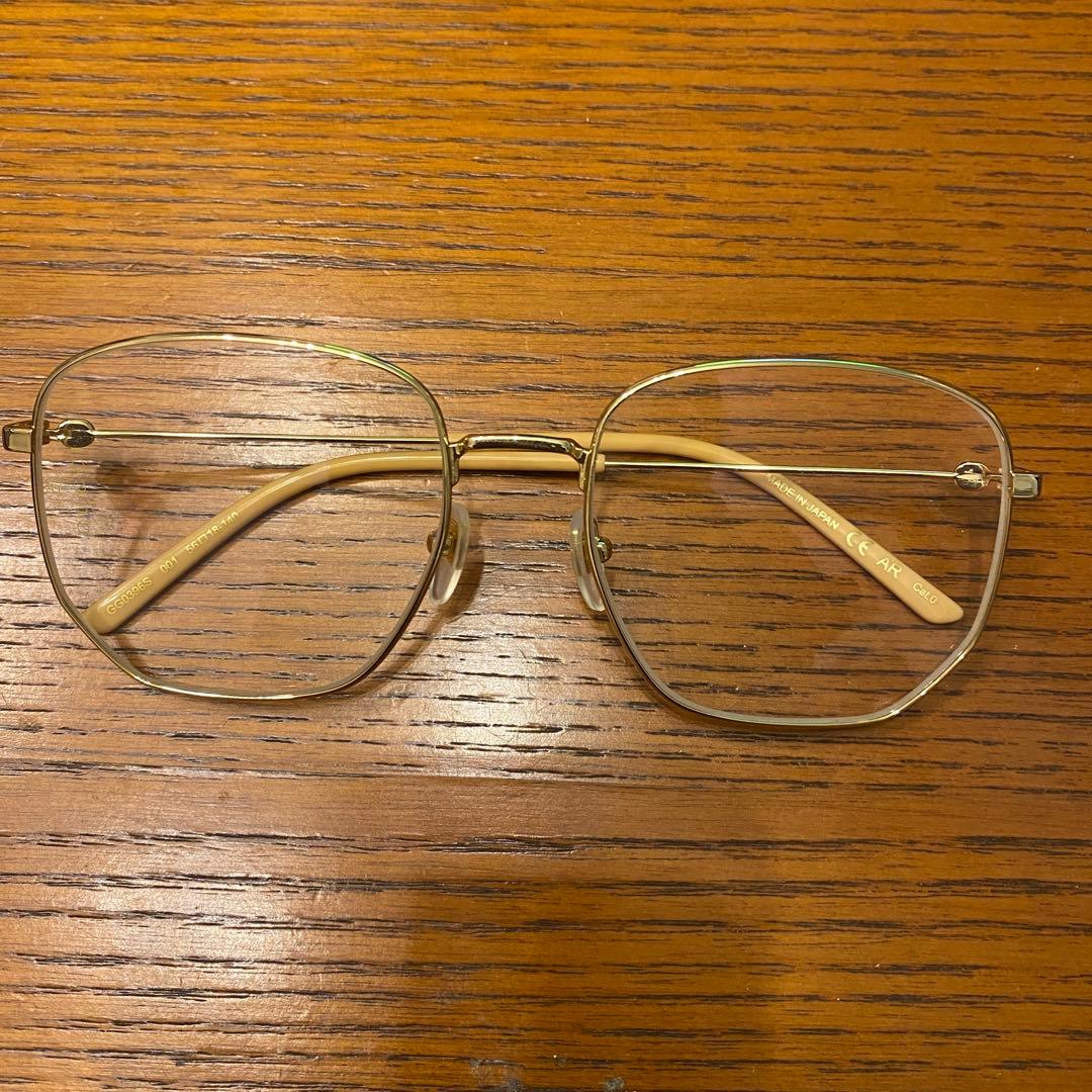 GUCCI グッチ スクエアフレームメタルサングラス 深瀬 G-DRAGON着