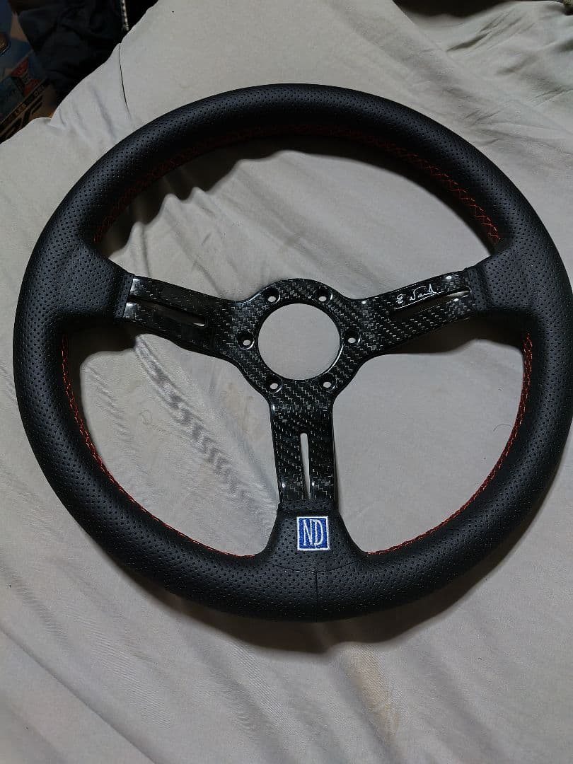 ND ステアリング 直径35cm ブラック/レッド ND ステアリング 直径35cm ブラック/レッド ND ステアリング 直径35cm