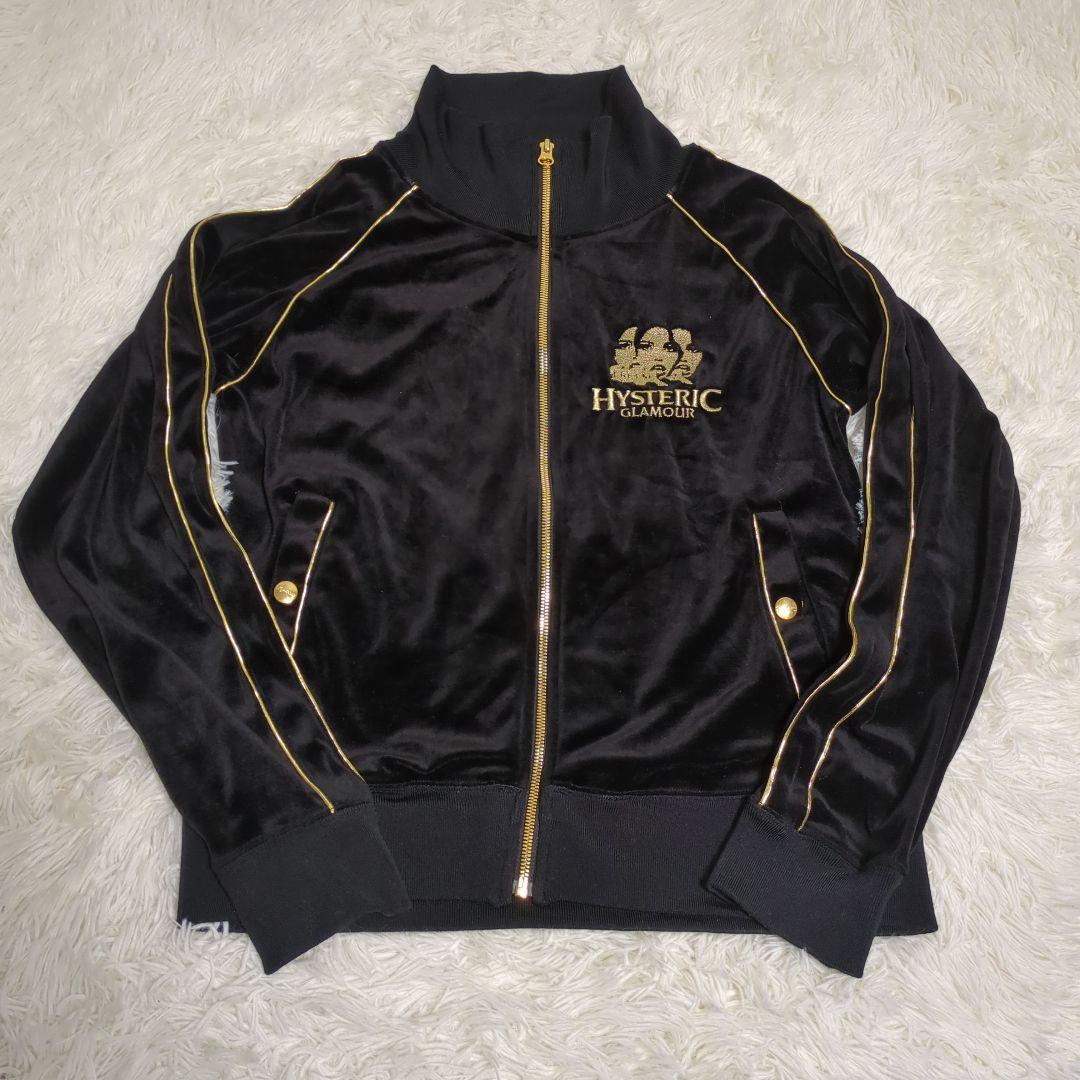 人気Lサイズ】ヒステリックグラマー 刺繍 ベロア トラックジャケット