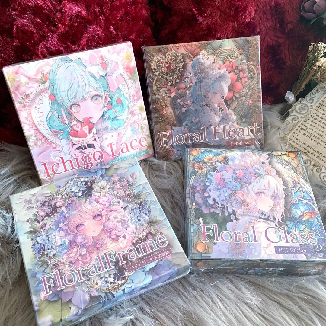 ぽ*ん様 ▶︎neneさまお裾分け/フレーム、PETステッカー おすそ分け♡nene様チョコレー島シリーズロングPETステッカー10枚【37