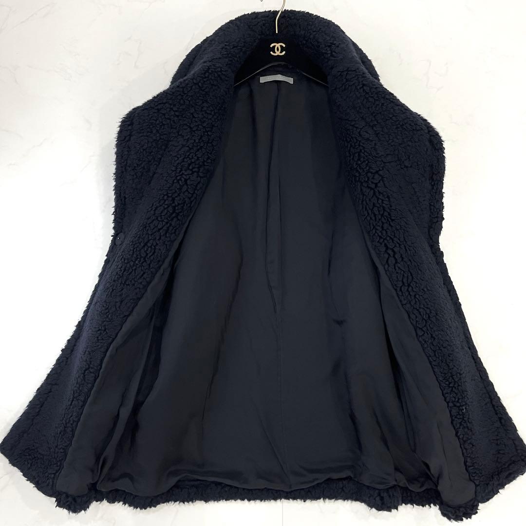 極美品✨theory luxe セオリーリュクス ボア テディベア コート 濃紺