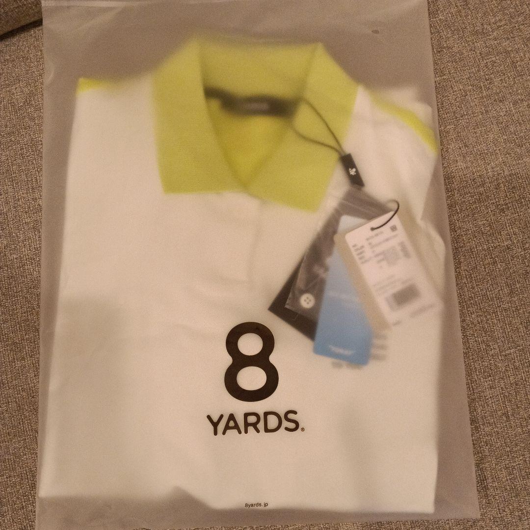 8 YARDS. ポロシャツ ホワイト/ライム 8 YARDS. ポロシャツ ホワイト/ライム