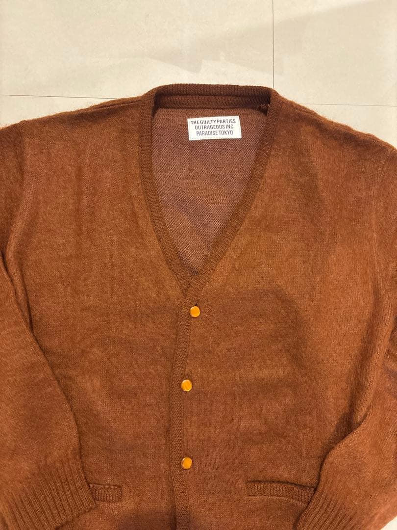 WACKO MARIA モヘアカーディガン ブラウン 野村訓市愛用 L - メルカリ