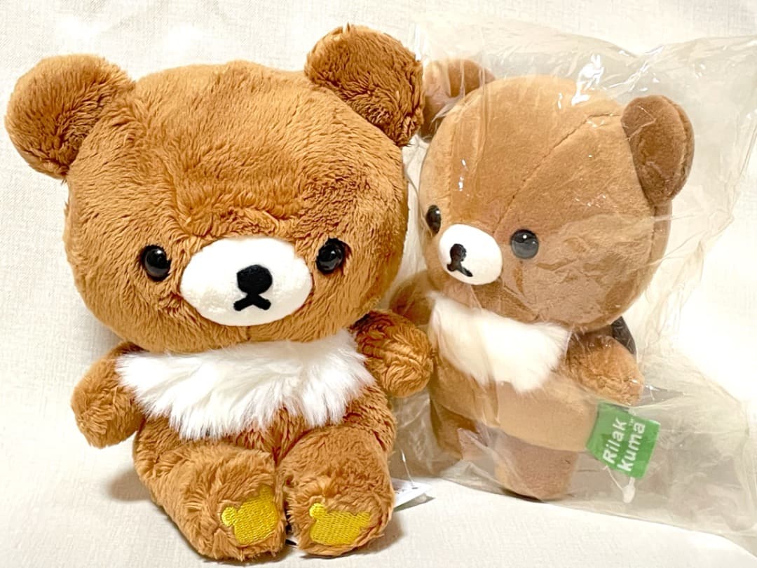 リラックマ チャイロイコグマ 「ぽてっと」＆「くたっと」ぬいぐるみ