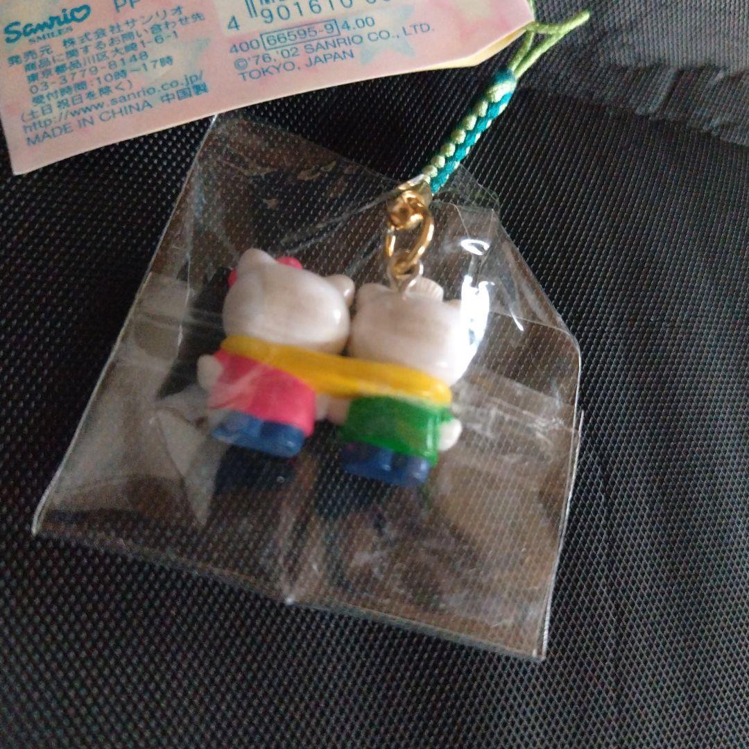 激レア ハローキティ ストラップ KITTY＆MIMMY 28周年 ねつけ - メルカリ