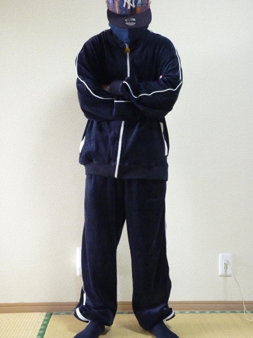 PNB NATION ピーエヌビーネイション ベロア セットアップ 上下L