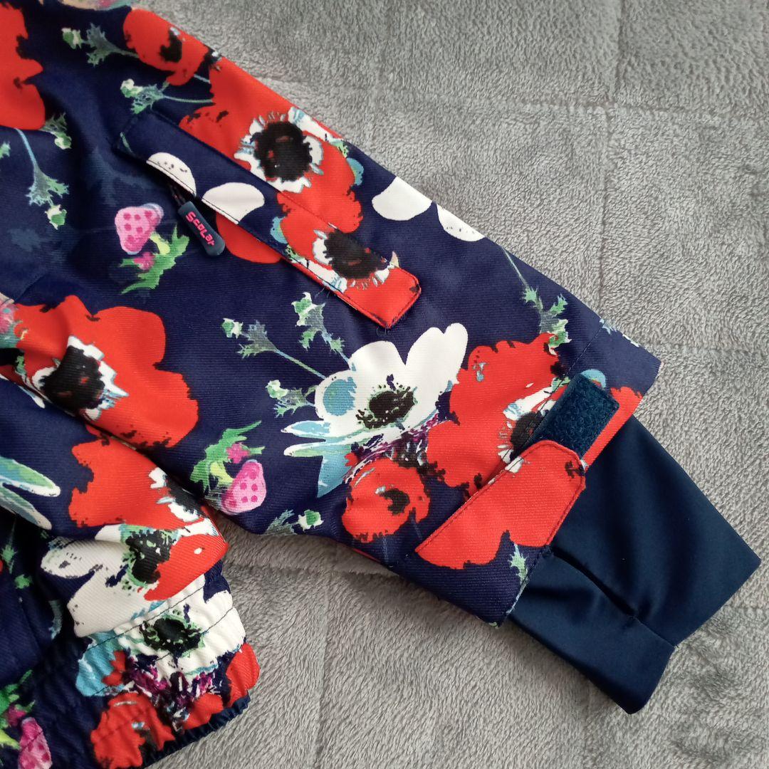 美品！ スカラー スノーウェア 上下セット 花柄 XS - スノーボード