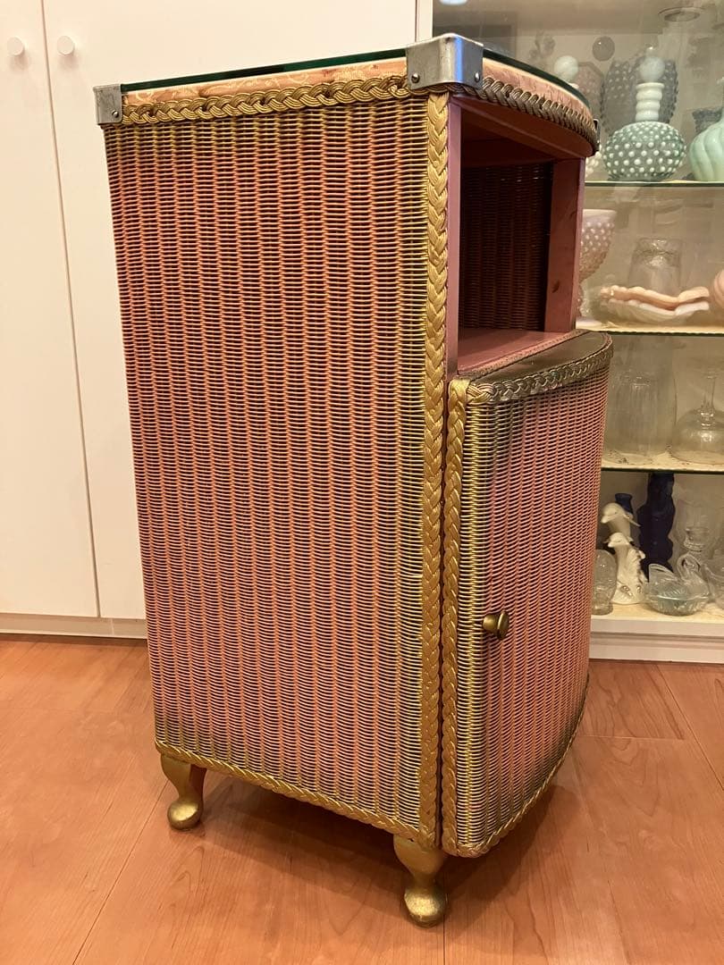 ロイドルーム LLOYD LOOM ベッドサイドキャビネット 英国アンティーク