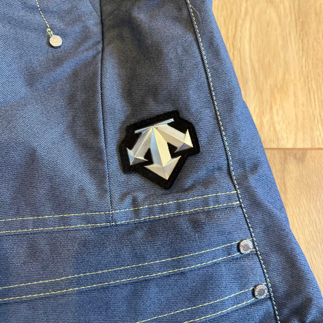 DESCENTE × OGASAKA スキーウェア 上下 青と白のチェック柄DESCENTE