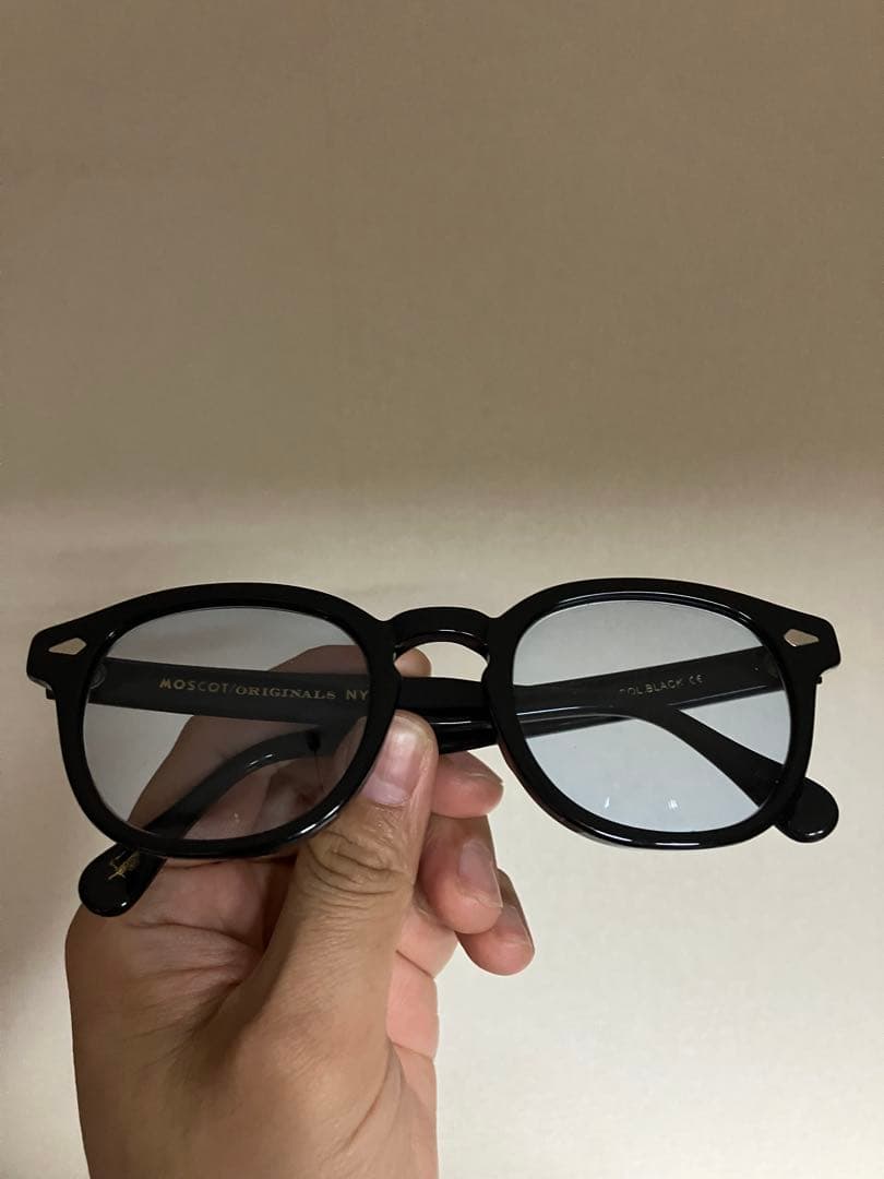 MOSCOT LEMTOSH 49 24 ブルーレンズ ブラック 値下げ不可