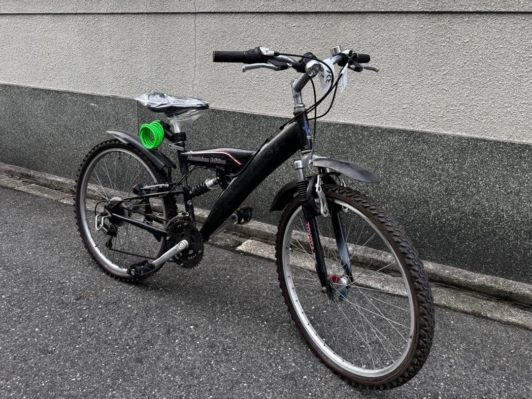 326-1番 全車両格安販売‼️ 26インチ 変速 ダンパー マウンテンバイク