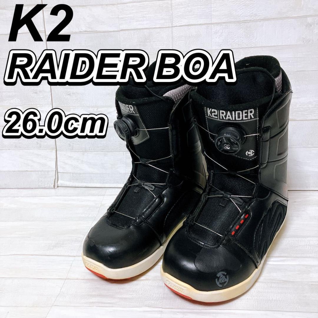 k2 MODELSEEスノーボードブーツ 26cm ブラックレッド ボア メンズ k2