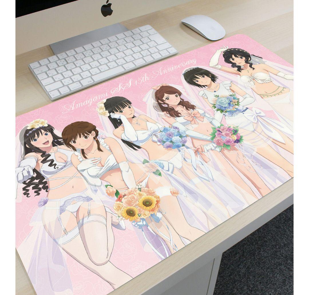 アマガミSS デスクマット 描き下ろし集合ウェディング水着ver - メルカリ