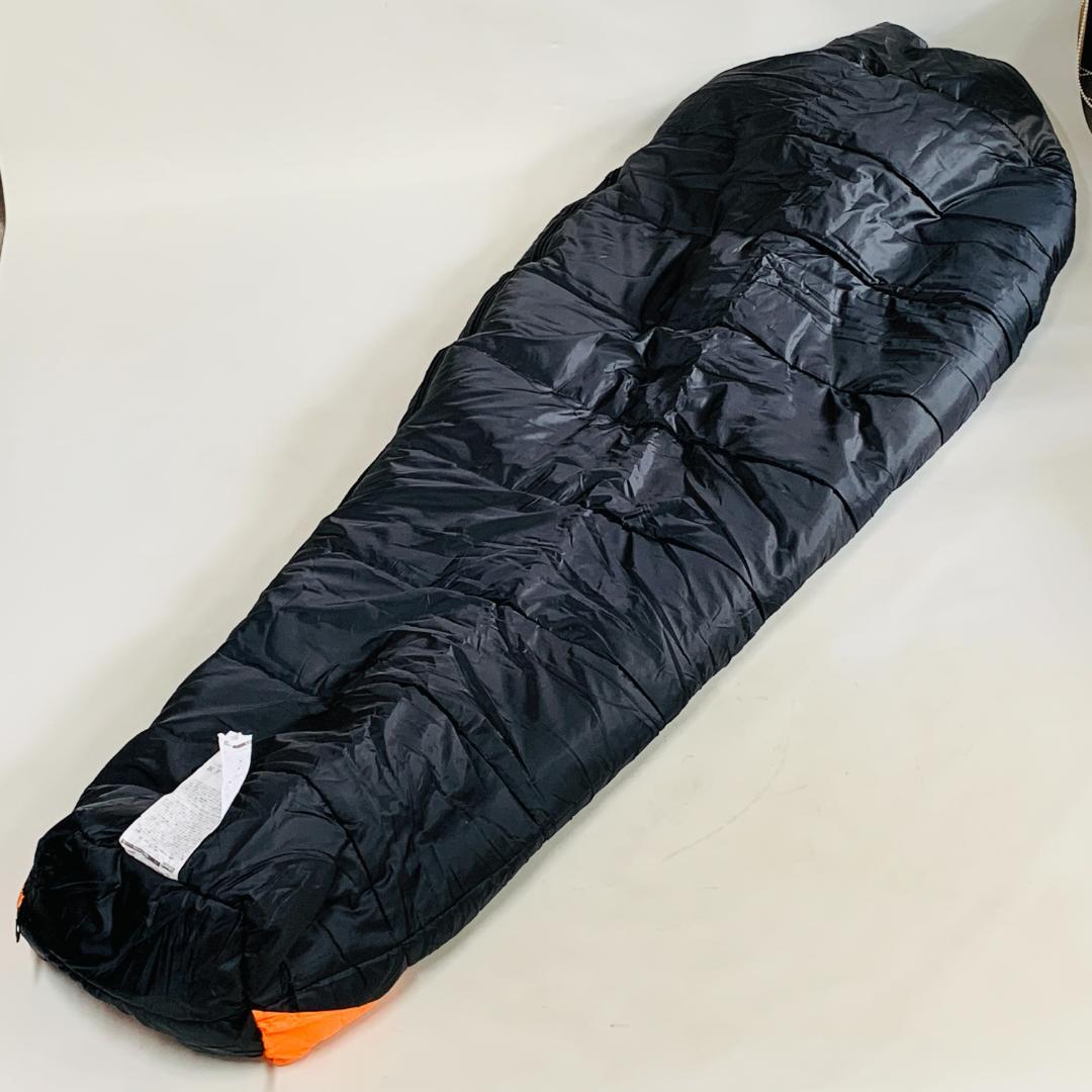 未使用展示品】コールマン 寝袋 ノースリム オレンジ ブラック マミー