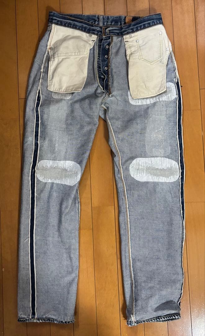 Levi's 501 リーバイス 66前期 70s 赤耳 W31 リペア有 - メルカリ