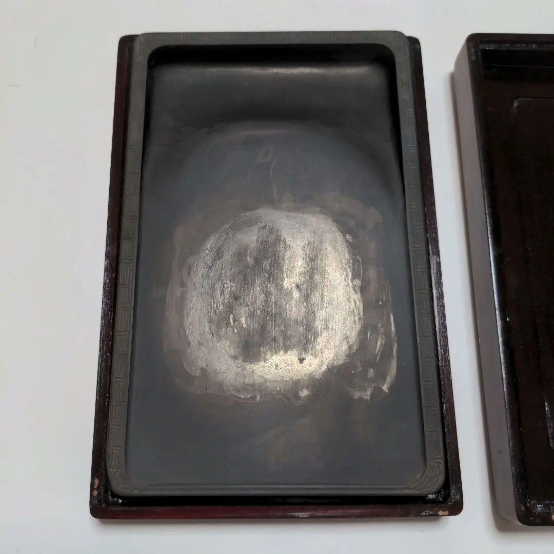 硯　中国硯　箱付　書　書道 楽天市場】【予約品】すずり 中国硯 書道用品 文房具 書道具 小さい 竹