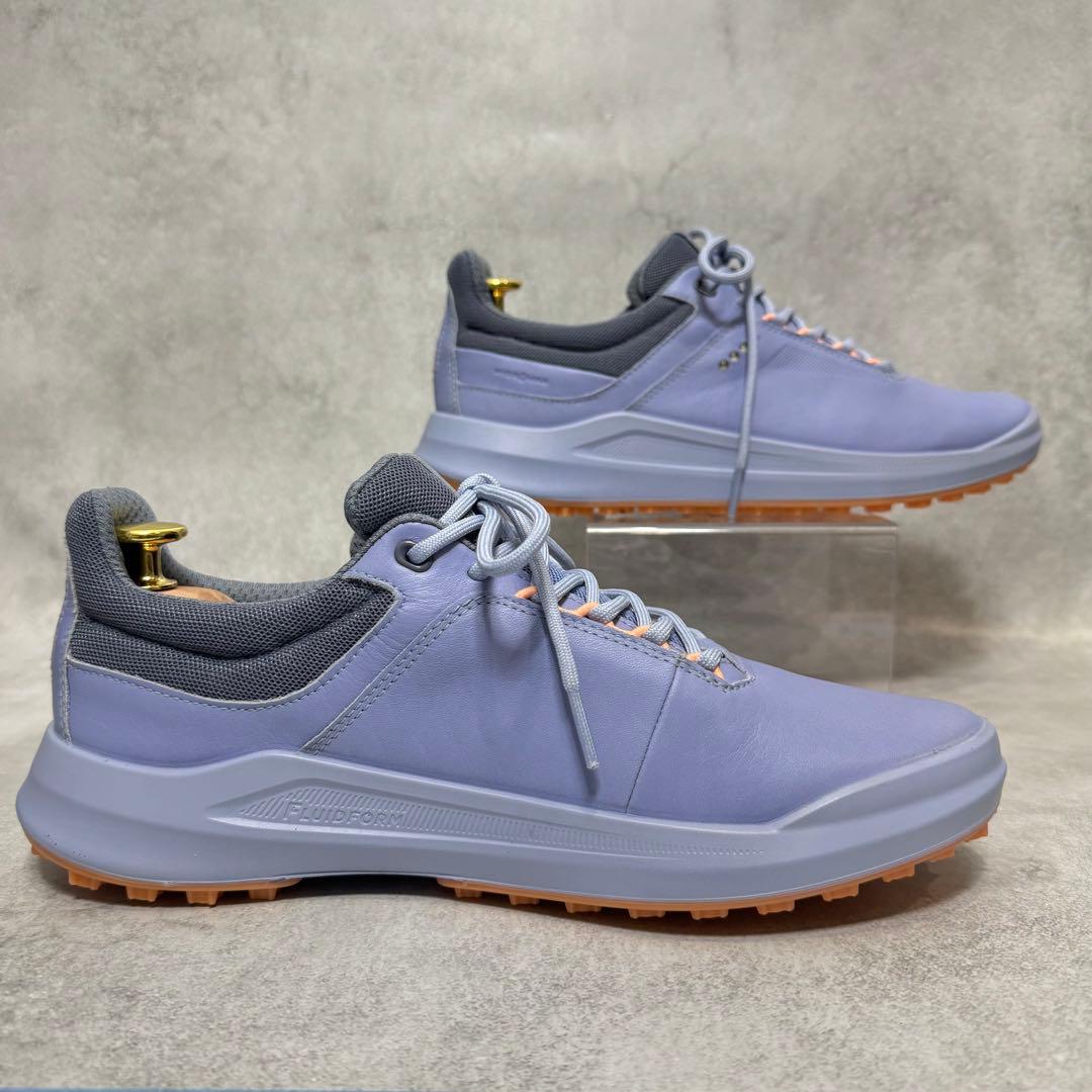 【新品】ECCO GOLF ラベンダー ゴルフシューズ スパイク 24.5cm