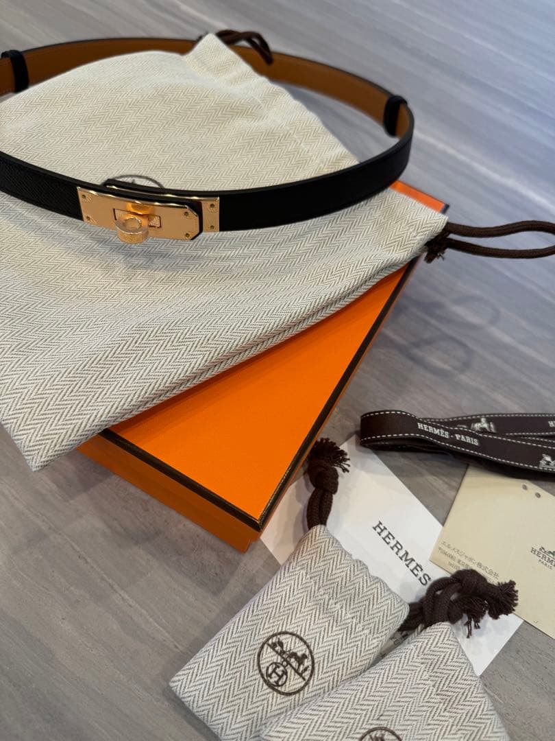 エルメス ケリーベルト ノアールピンクゴールド - メルカリ